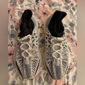 Yeezy Zebra Pattern Sneakers - Black, White, Gray